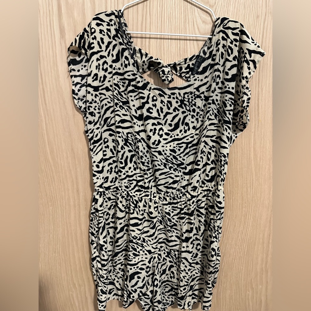 Leopard print romper